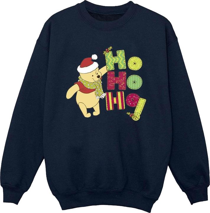 Actual product image Disney Girls Winnie The Pooh Ho Ho Ho Scarf Sweatshirt (152, 158)