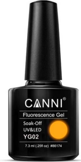 Produktbild Canni Gellack Fluorescence YG02 UV/LED (Orange, UV-Gel Lack)