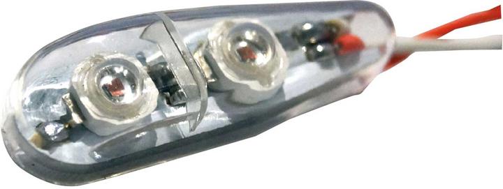 Produktbild Unilight 8wx2 blitzlicht 11mm, rot, t-fuse