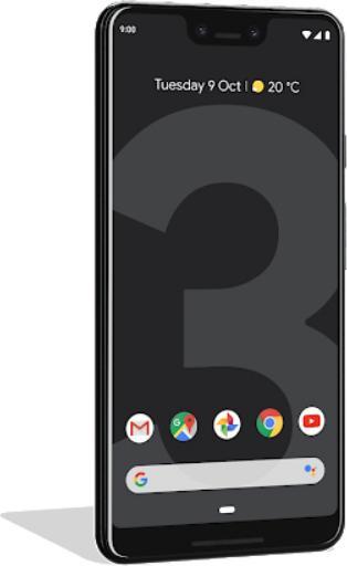 Produktbild Google Pixel 3 XL (128 GB, Just Black, 6.30", Single SIM, 12.20 Mpx, 4G)