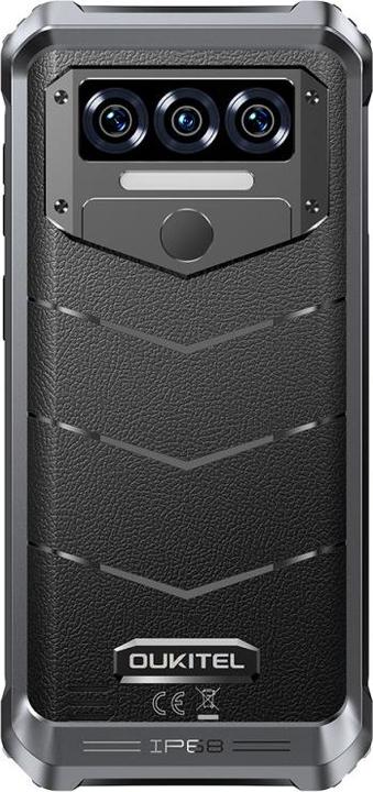 Actual product image Oukitel WP38 (6.52" - NFC - 10 600 mAh - 256 GB, 6 GB RAM) Black (256 GB, Black, 6.52", Dual SIM)