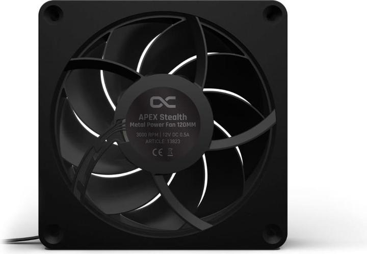 Produktbild Alphacool Apex Stealth Metal Power 120mm L?fter 3000rpm (schwarz) (120 mm, 1 x)