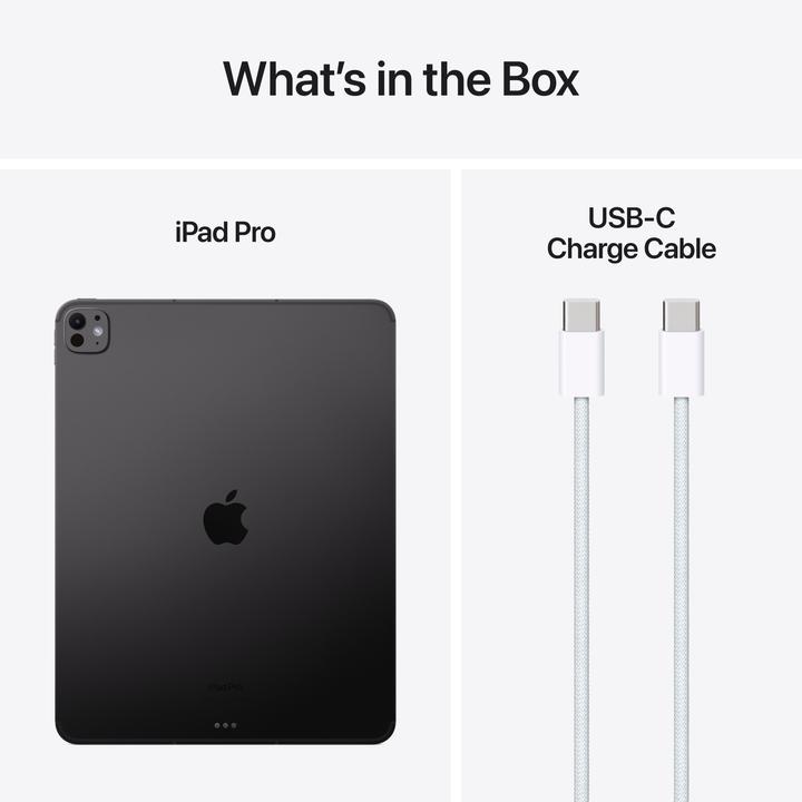 Immagine prodotto Apple iPad Pro 2024 13 Nanotexturglass (M4) (5G, 13", 1000 GB, Space Black)