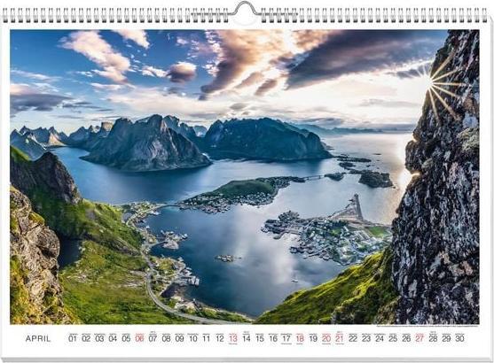 Actual product image Hurtigruten Premium Calendar 2025 (60 x 42 cm, German)