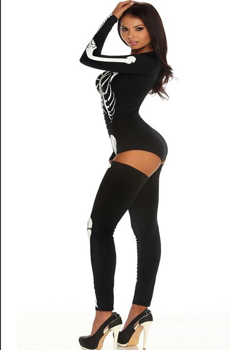 Actual product image Cottelli Collection Bad To The Bone Sexy Skeleton Costume (L)