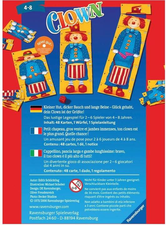 Produktbild Ravensburger Clown (Deutsch, Italienisch, Französisch)
