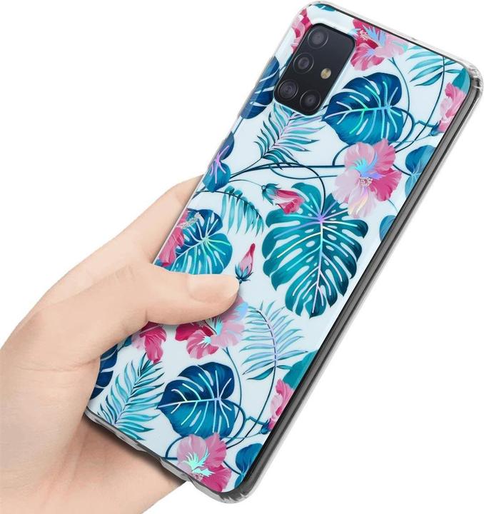 Produktbild Cadorabo IMD TPU Bunte Blumen & Blätter Cover (Samsung Galaxy M40s)