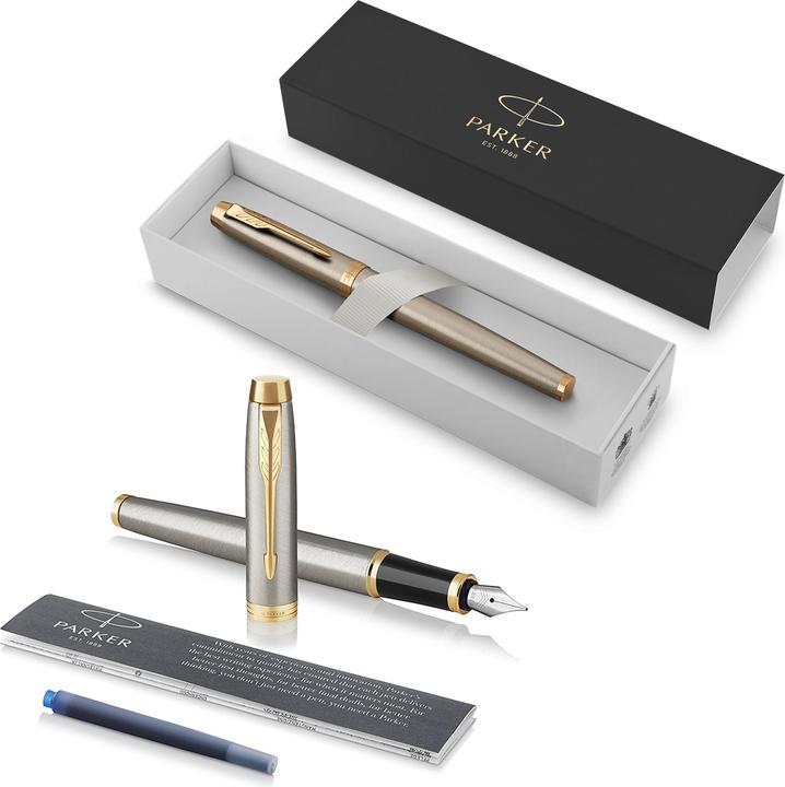 Produktbild Parker Pen IM Brushed Metal G.C. (Gold, Silber, 1 x)