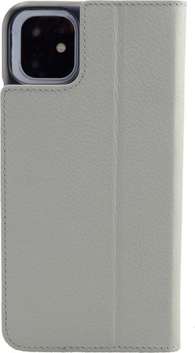 Actual product image Mike Galeli Book cover genuine leather Marc light grey (Apple iPhone 11 Pro)