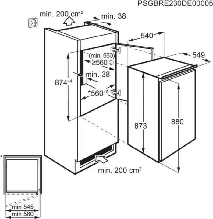 Immagine prodotto Electrolux Frigorifero da incasso AEG (142 l)
