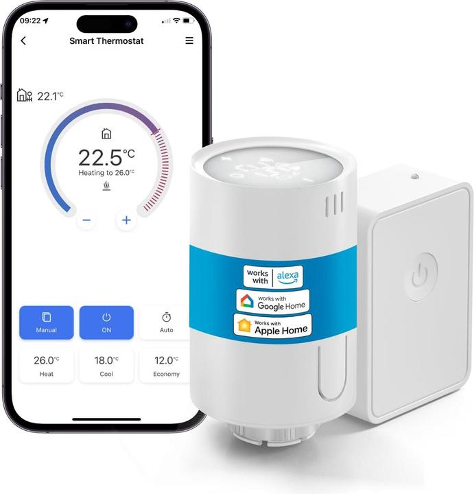 Actual product image Meross Heizkörperthermostat