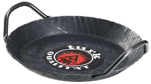 Image du produit Turk Poêle à servir en fer forgé avec 2 poignées Ø24cm avec bord extra haut noir (24 cm, Ensemble de casseroles et de poêles de cuisson, Fer)