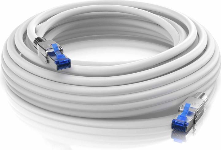 Actual product image Primewire LAN cable CAT.8, RJ-45, network cable CAT 8, Gigabit Ethernet 40 Gbit/s, S/FTP Pimf patch cable (S/FTP, CAT8.1, 20 m)