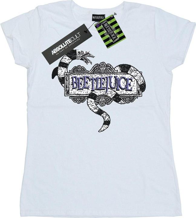 Beetlejuice Sandwurm Logo TShirt aus Baumwolle