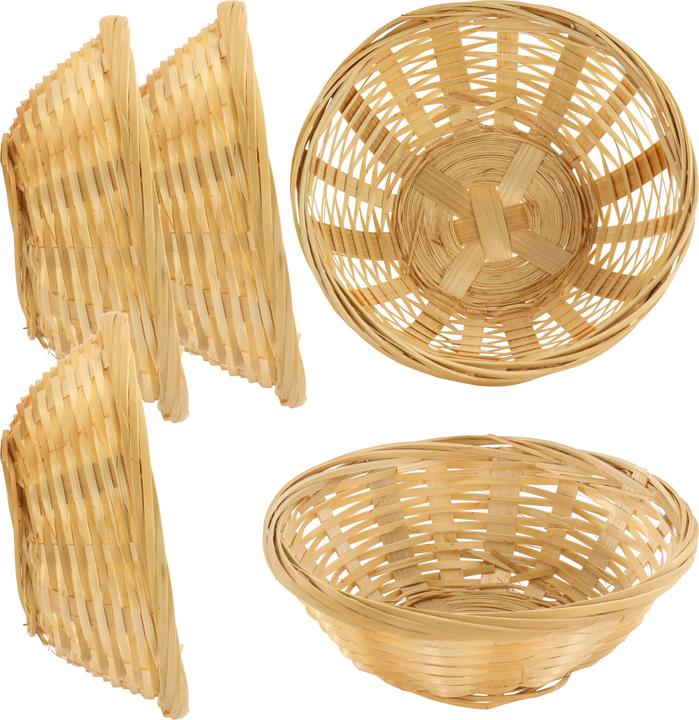 trendmarkt24 Easter basket (5 x, Ø 14 x 6 cm)