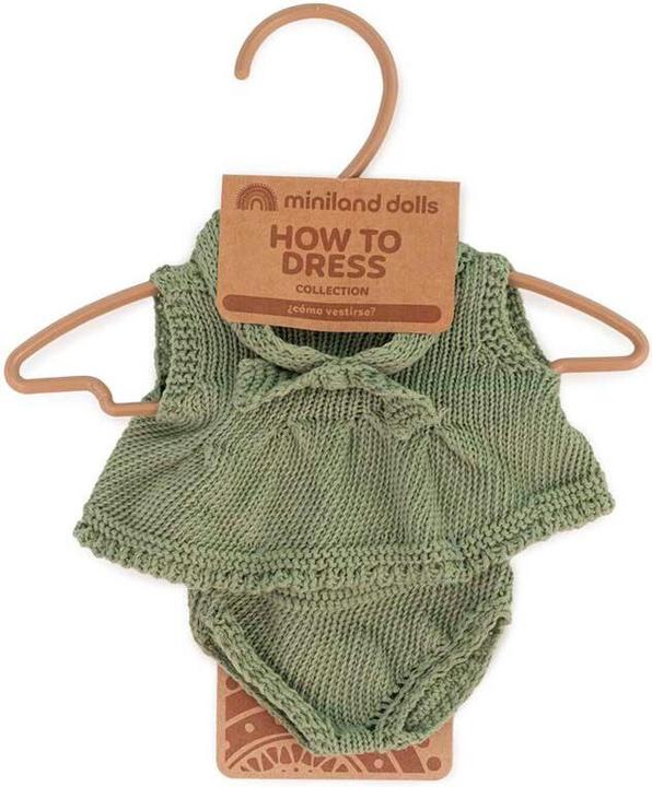 Image du produit Miniland Ensemble robe et serre-tête en tricot