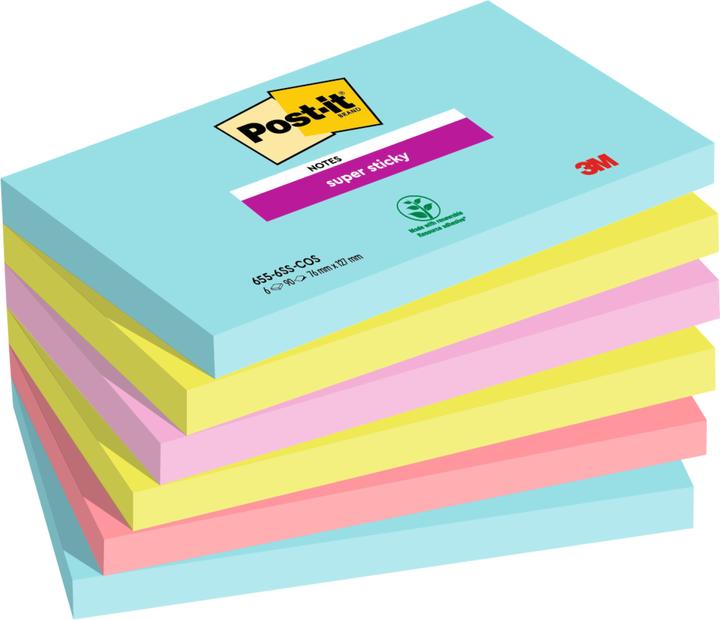 Image du produit Post-it Super Sticky Cosmic (76 x 127 mm)