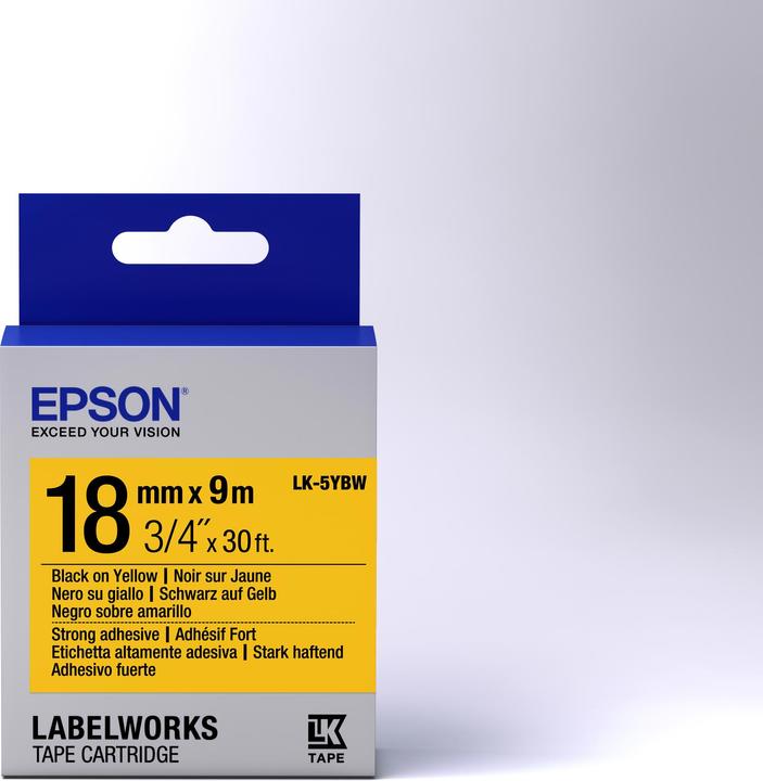 Epson Lk-5ybw (1.80 cm, Gelb, Schwarz)