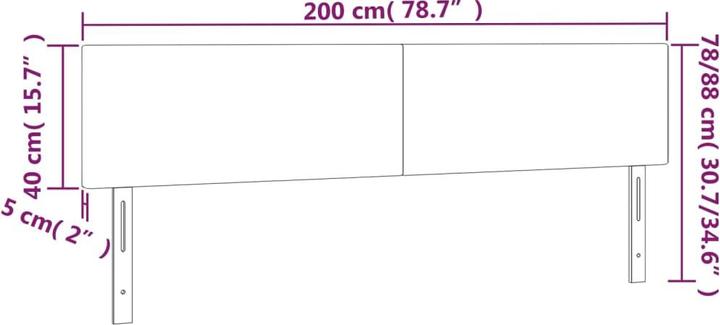 Produktbild VidaXL Conni (200 x 5 x 88 cm)