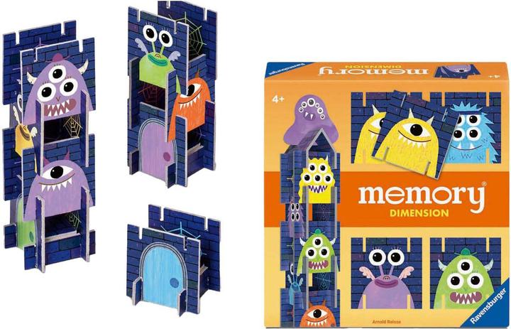 Image du produit Ravensburger 22467 - memory® Dimension. Le jeu classique memory® avec une valeur ajoutée attrayante. Pour (Allemand, Espagnol, Français, Néerlandais, Italien, Portugais, Anglais)
