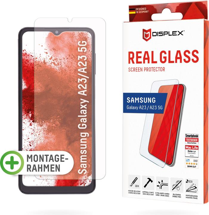 Actual product image Displex Real Glass, 2D Panzerglas (1 Piece, Samsung Galaxy A23 5G, Samsung Galaxy F13, Samsung Galaxy M13, Samsung Galaxy A23, Samsung Galaxy M23, Samsung Galaxy M33)