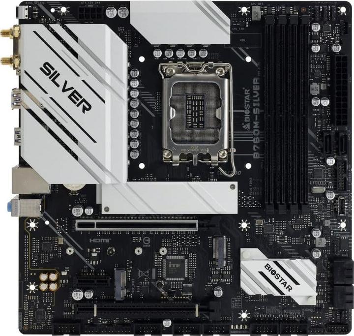 Produktbild Biostar B760M-Silver (LGA 1700, Intel B760, mATX)