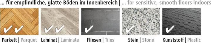 Produktbild Fix-o-moll Parkettgleiter mit Schraube (Filzzuschnitt, 4 Stück)