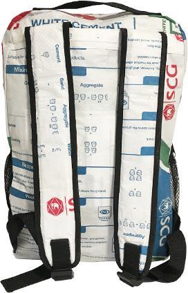 Produktbild Bekos Upcycling - Tagesrucksack aus recycelten Zementsäcke White Tiger