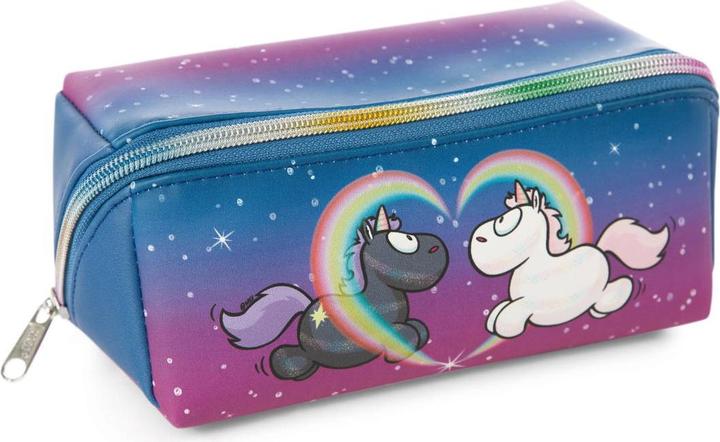 Produktbild NICI Schlampermäppchen Einhörner Star Bringer & Moon Keeper Motiv, 19,0 x 9,0 cm