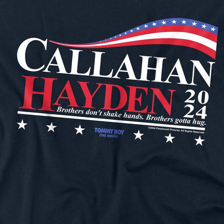 Actual product image Unisex Adult Callahan And Hayden For President 2024 T-Shirt (XL)