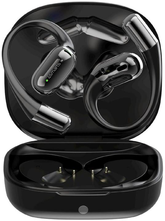Productafbeelding 4smarts Open-Ear Bluetooth Kopfhörer SkyBuds AI Screen, Schwarz (28 h, Draadloze)