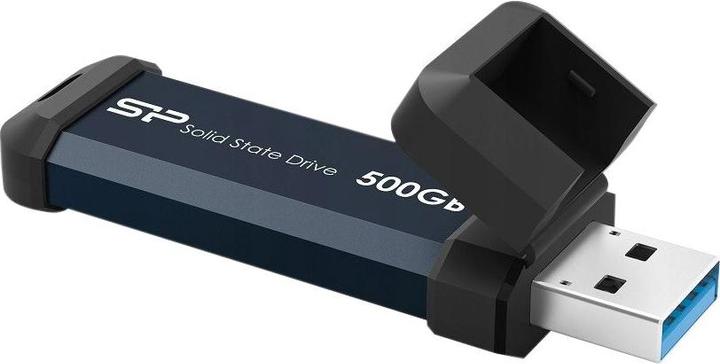 Image du produit Silicon Power 500GB Portable-Stick-SSD USB 3.2 MS60 Black (500 Go, USB 3.2 Gen 2)