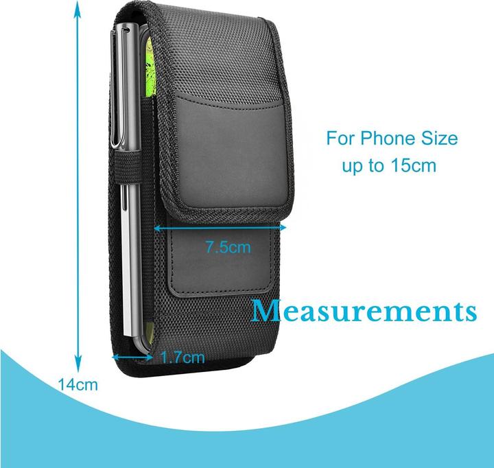 Produktbild Cadorabo Universale Schutzhülle für Huawei MATE 7 Tasche mit Gürtelclip (Huawei Ascend Mate 7)