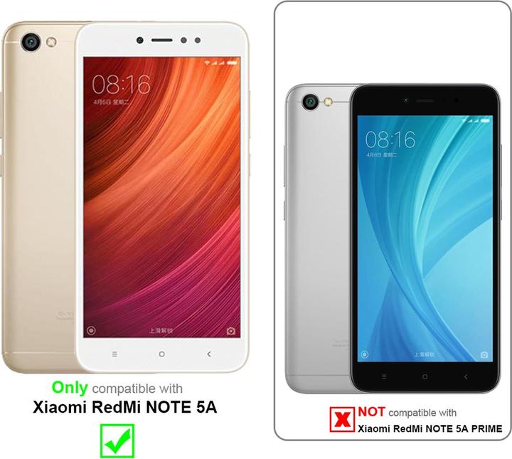 Actual product image Cadorabo Book with stand function cover (Xiaomi Redmi Note 5A)