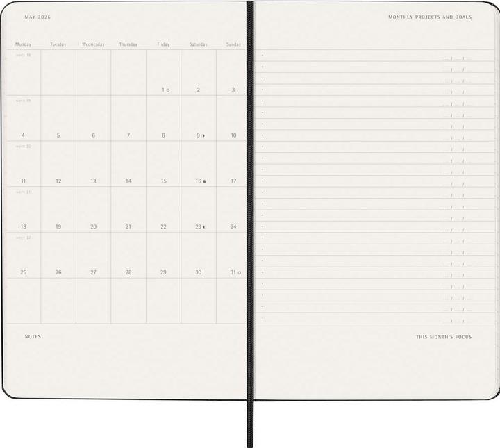 Image du produit Moleskine Agenda commercial Professional Hard Cover Weekly Vertical Pro (13 x 21 cm, Anglais)