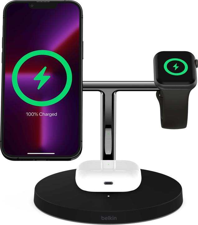 Productafbeelding Belkin BoostCharge Pro 3-in-1 Ladegerät mit MagSafe (15 W)