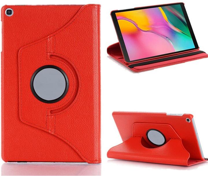 Produktbild Lobwerk Schutzhülle für Samsung Galaxy Tab A 10.1 SM-T510 10.1 Zoll Hülle Flip Case 360° Drehbar Rot (X)