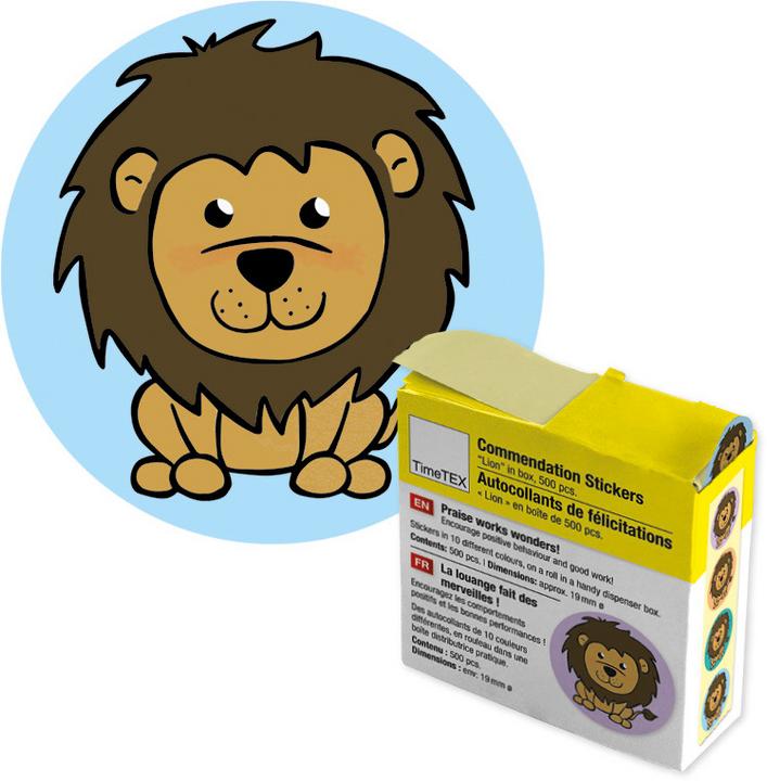 Produktbild TimeTEX TIME TEX Belobigungs-Aufkleber 62655 Löwe 500 Stück