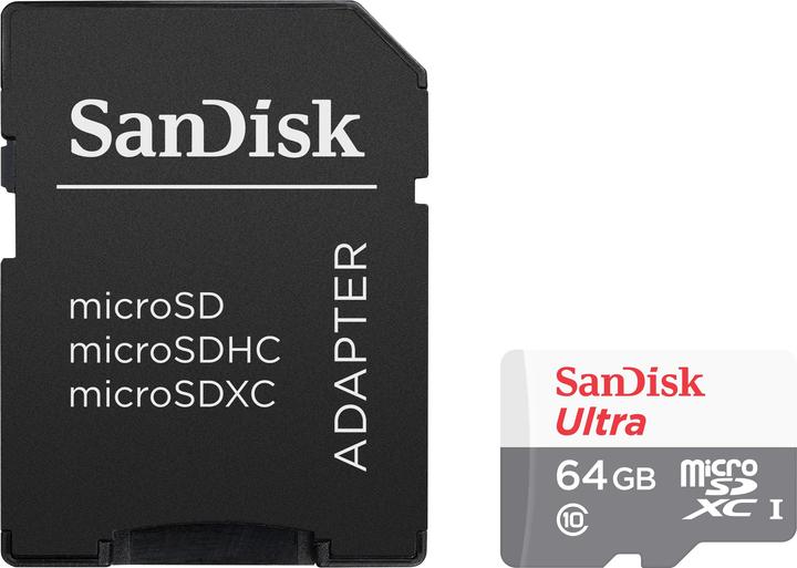 Actual product image SanDisk Ultra Lite microSDXC (64 GB, microSDXC, U1, UHS-I)