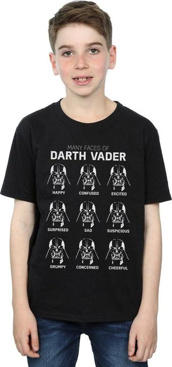Produktbild Star Wars TShirt Jungen mit vielen Gesichtern von Darth Vader aus Baumwolle (116)