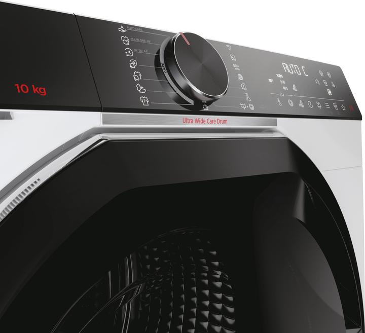 Actual product image Hoover H-WASH 700 H7W 610MBC-S front loading washing machine 10 kg 1600 rpm White (10 kg, Left, EU plug)
