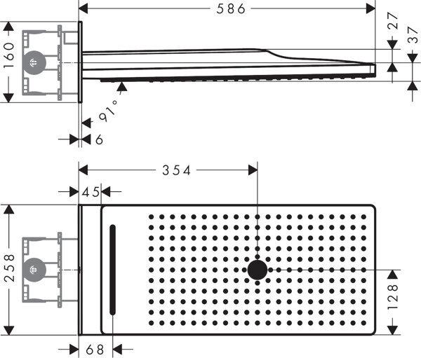 Immagine prodotto Axor ShowerSolutions soffione doccia 250/580 3 getti (3 Tipi di raggi, 20 l/min)