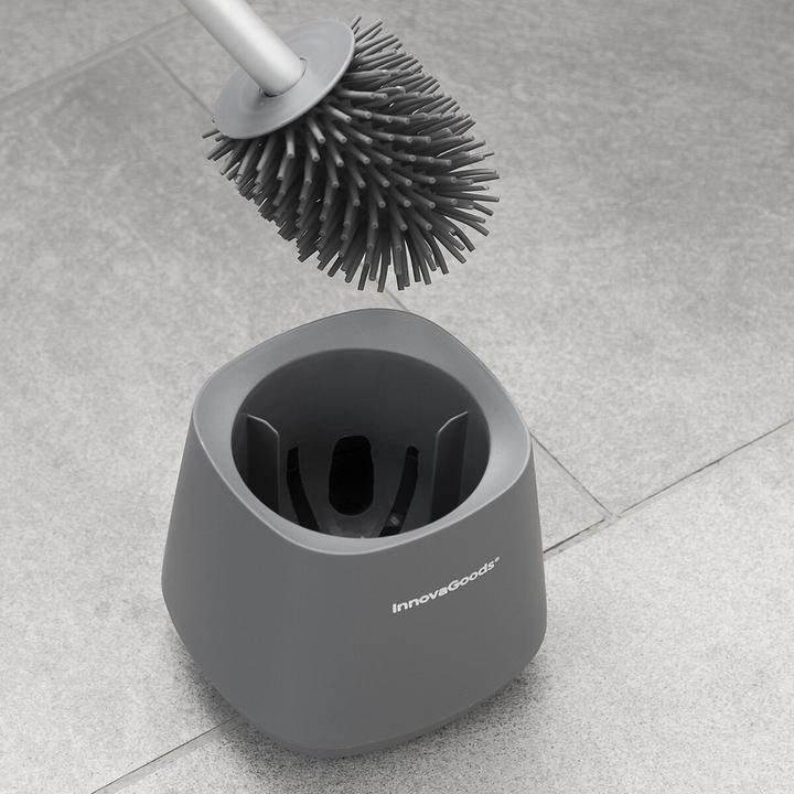 Produktbild InnovaGoods Toilettenbürste aus Gummi - Grau