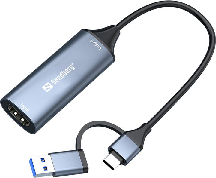 Sandberg HDMI Capture Link to USB-C/A (USB Typ-C, 1 cm)