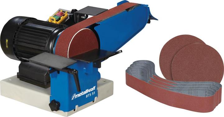 Produktbild Metallkraft Band- und Tellerschleifer BTS 51 SET (Tellerschleifer, 750 W)