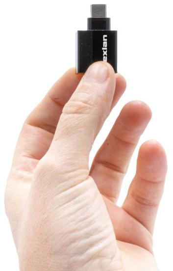 Image du produit Dexlan Adaptateur Tiny USB-C vers RJ45 Gigabit Ethernet (USB-C, RJ45 (1x))