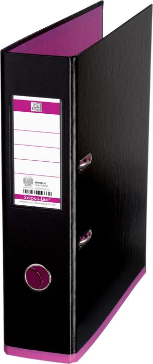 Elba Folder myColour, spine width: 80 mm, black-pink DIN A4, outside cover (A4, 80 mm, 1 Piece)