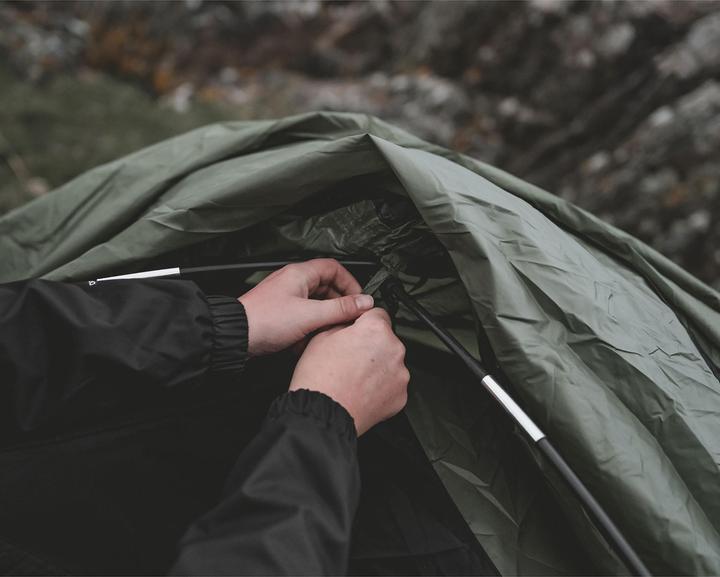 Image du produit Easy Camp Kuppelzelt Setesdal 2 (olivgr?n, mit Tunnel-Vorbau, Modell 2025) (Tente igloo, 3.50 kg, 2 personnes)