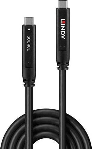Produktbild Lindy USB 3.2 Gen 1 & DP 1.4 Typ C Hybrid Cable (10 m, USB 3.2 Gen 1)