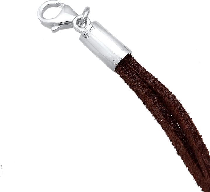 Actual product image Elli Circle (Faux leather, 925 sterling silver, No stone, 36 cm)